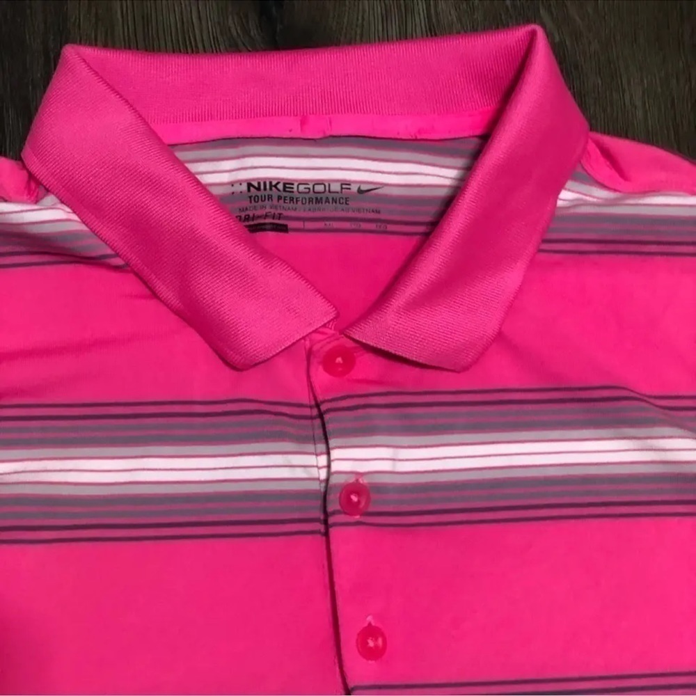 NIKE golf tour, performance‎ dry fit men’s polo, shirt, size large - Picture 7 of 11